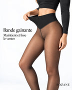 Bande haute gainante et extensible du collant POZANE