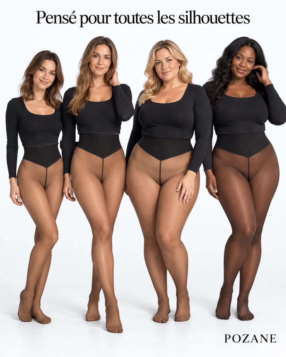 Collant POZANE pensé pour toutes les silhouettes