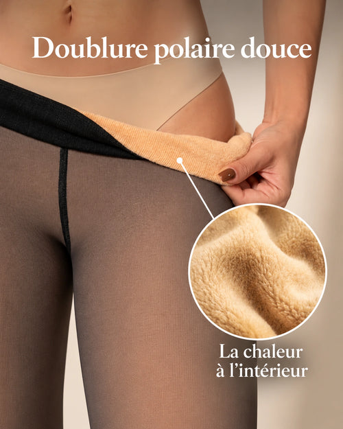 Collant polaire gainant POZANE — doublure